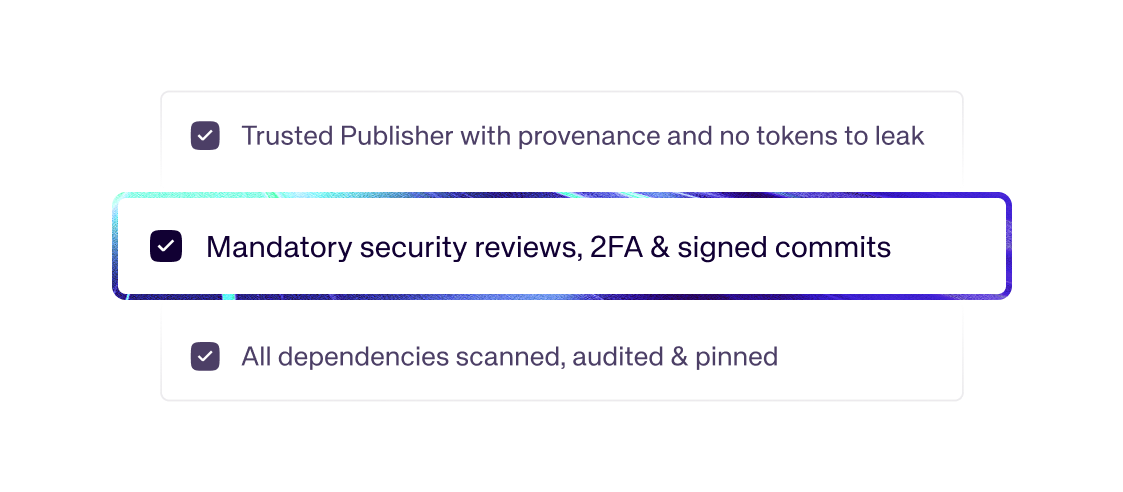 Vite+ vets all dependencies with rigorous security practices